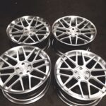 Setup of 4 BL8 Rims on on the ground