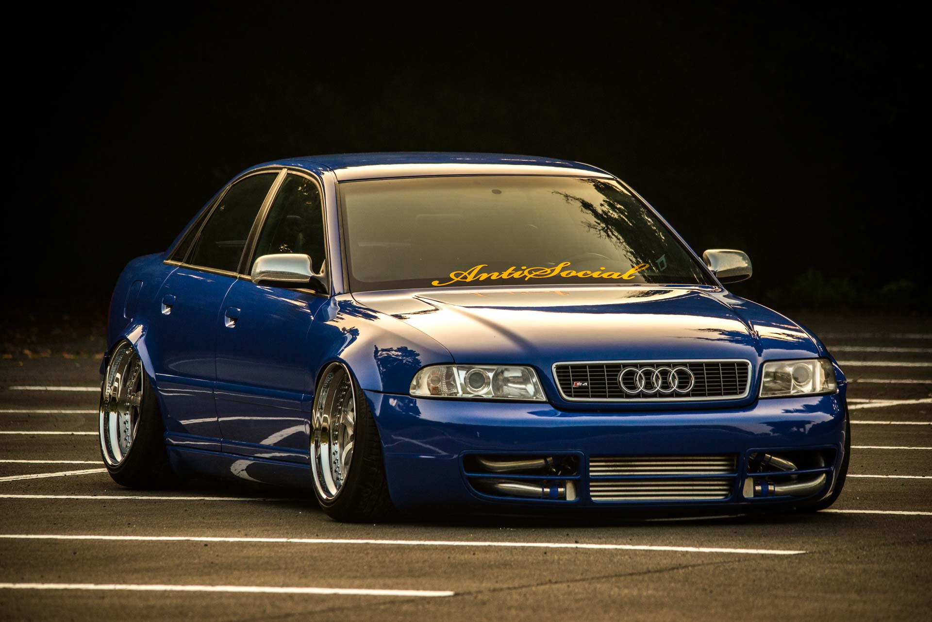 10 Pictures of a Bagged Nogaro Blue B5 S4 on 3 piece WCI CC1’s